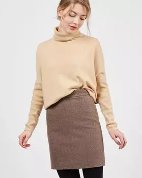 Юбка мини с отстрочкой S