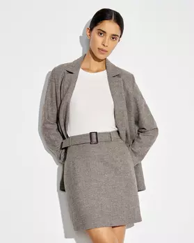 Юбка мини со съемным поясом