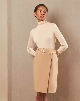 Юбка на запах с поясом