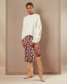 Юбка с боковым разрезом S