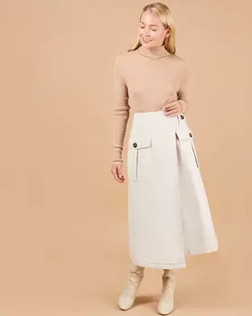 Юбка с накладными карманами XXS