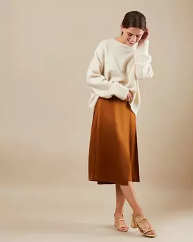 Юбка с разрезами L