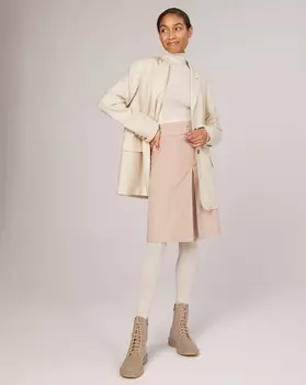 Юбка со встречной складкой