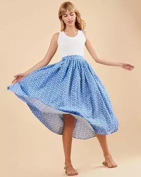 Юбка-трапеция со складками L