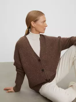 Кардиган из фактурной пряжи