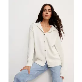 Кардиган из хлопка и льна