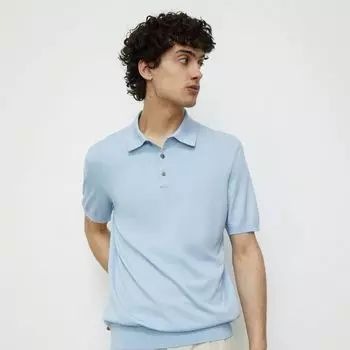 Джемпер-поло из шелка и хлопка 12 STOREEZ