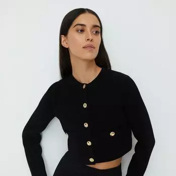 Жакет из фактурного трикотажа