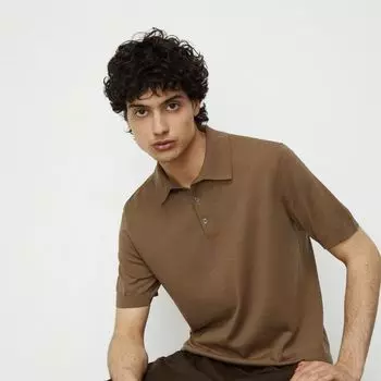 Джемпер-поло из шелка и хлопка 12 STOREEZ