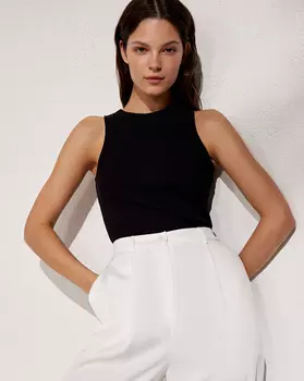 Майка в рубчик