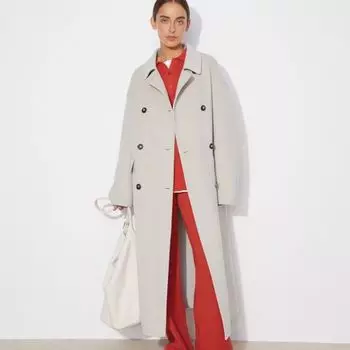 Пальто двубортное оверсайз