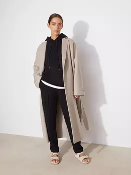 Пальто-халат из шерсти