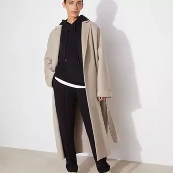 Пальто-халат из шерсти