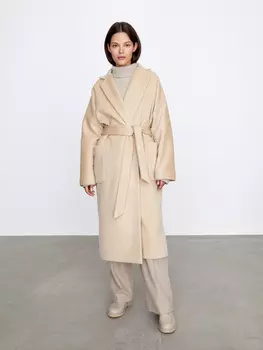 Пальто-халат с поясом