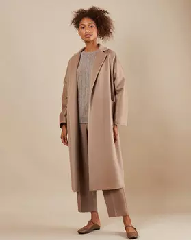 Пальто-халат с поясом One size