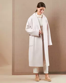 Пальто-халат с поясом One size