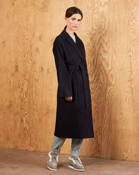 Пальто-халат с поясом