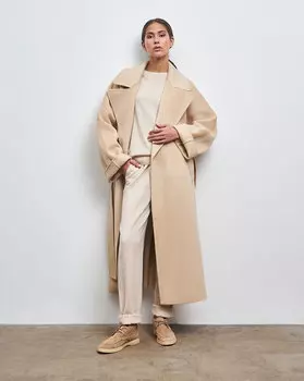 Пальто на поясе One size