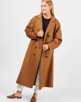 Пальто объемное со складкой One size