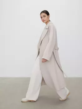 Пальто с поясом