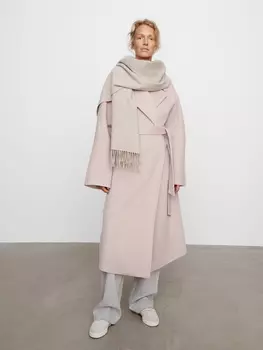 Пальто с поясом