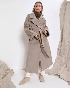 Пальто с поясом