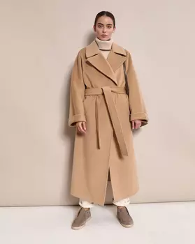 Пальто с поясом