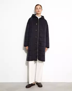 Пальто стеганое удлиненное