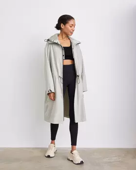 Парка длинная с капюшоном