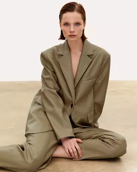 Пиджак из искусственной кожи