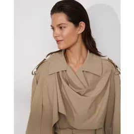 Плащ с драпировкой