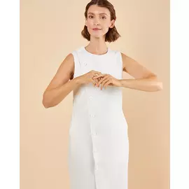 Платье без рукавов из плотного хлопка L