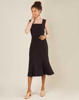 Платье без рукавов из трикотажа XS