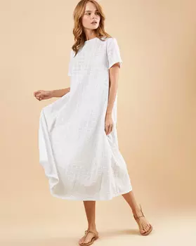 Платье-футболка из шитья M