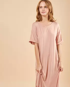 Платье-футболка с разрезами S