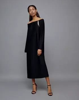 Платье из ткани гофре