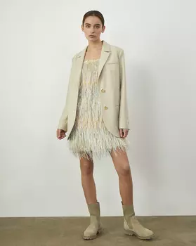 Платье из ткани "травка"