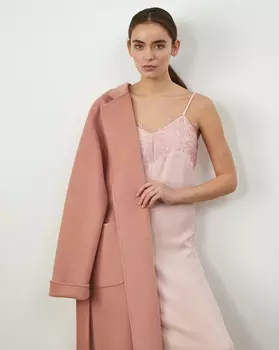 Платье-комбинация с кружевом