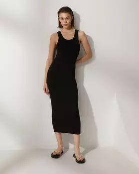 Платье-майка вязаное