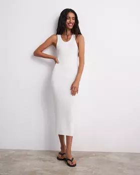 Платье-майка вязаное