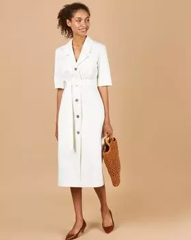 Платье миди из денима L