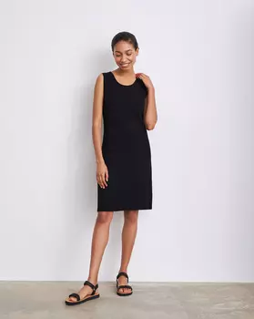 Платье мини из плотного трикотажа