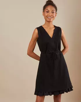 Платье мини на кулиске M