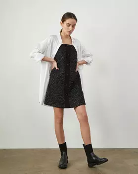 Платье мини(Черный)