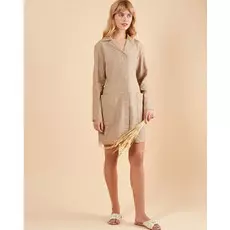 Платье мини с объемными карманами XS