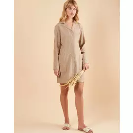 Платье мини с объемными карманами L