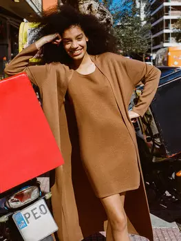 Платье мини с шелком