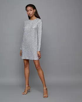 Платье мини (Серебро)