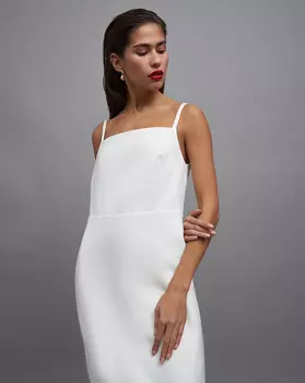 Платье на бретелях с разрезами One size