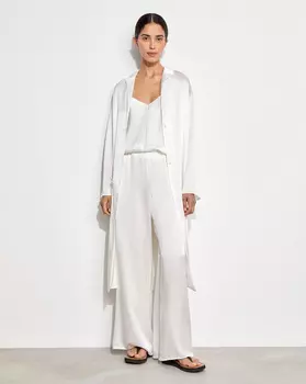 Платье-рубашка из шелка